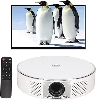 Mini LED Projector 4K 1080P Same Screen, Digital Keystone Correction, Low Noise, WiFi, Mirroring, BT, Full HD Home Theater Movie Projector (US Plug)