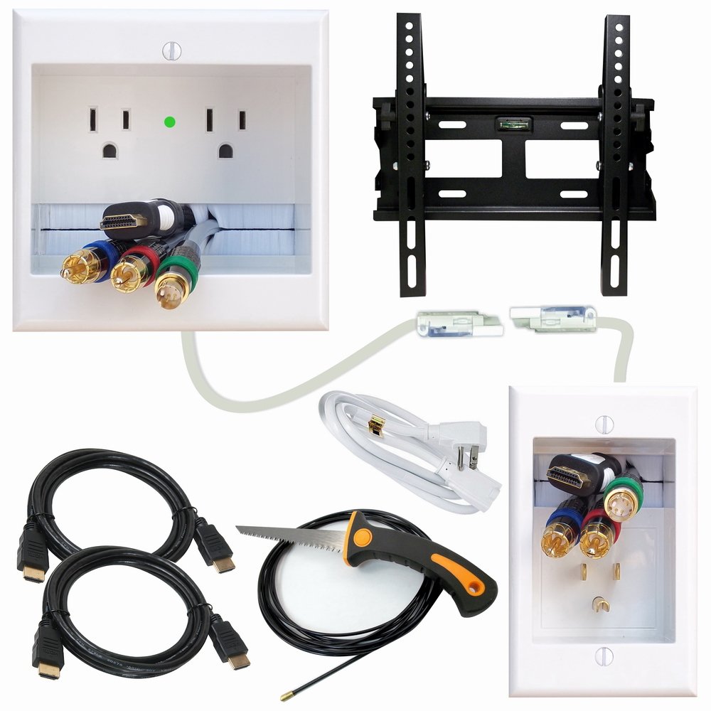 Buy PowerBridge Solutions TWOCKIKH2TVMS Dual Outlet Cable Management