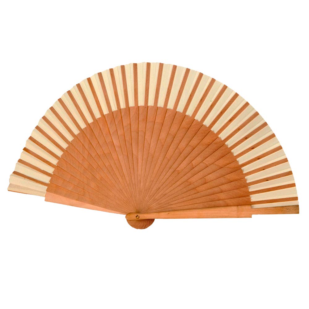 Éventails en bois naturel Mopec W193.23 pour rafraîchir un mariage en plein été