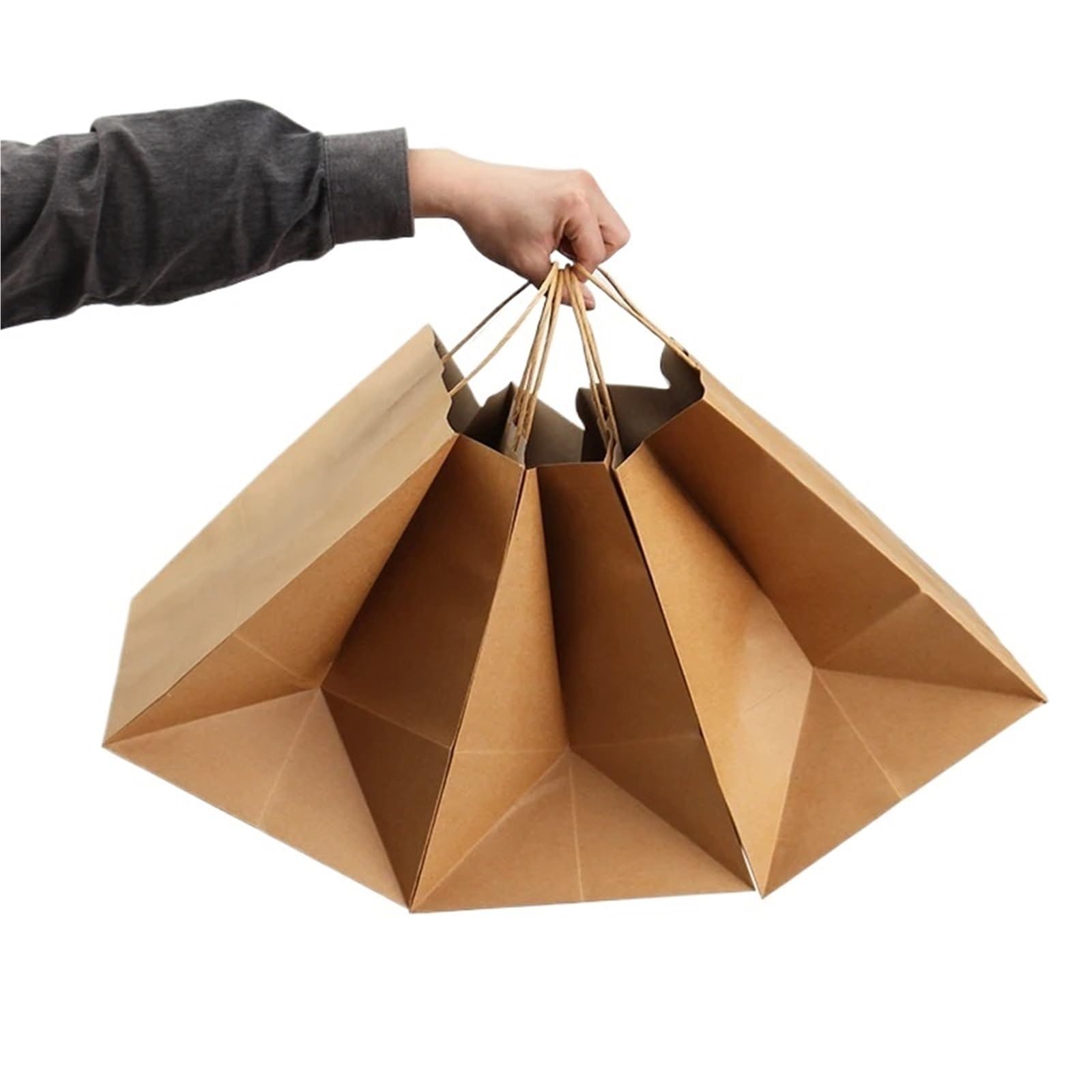 Buste Regalo Grandi borse for la spesa in Kraft marrone