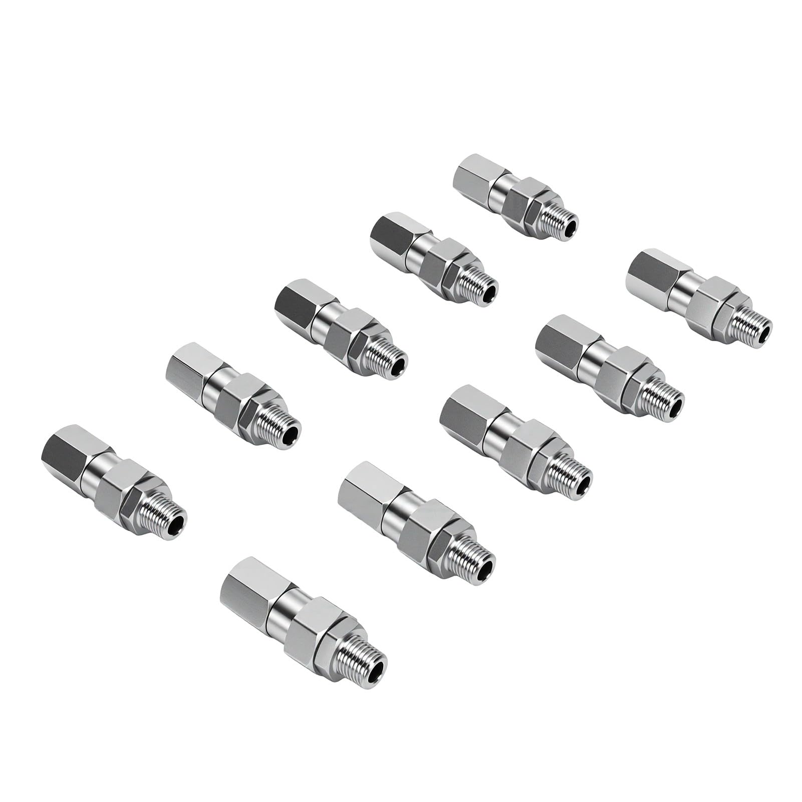 Raccordo Idraulico 1/4 Pollice NPTF Maschio Girevole Crimpato