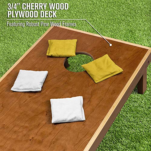 Image of GoSports 4 ft x 2 ft Commercial Grade Cornhole Boards Set