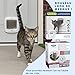PetSafe Microchip Cat Door, Exterior or Interior Pet Door - Multi-User RFID Access Up to 40 Pets, 4-Way Locking, Weatherproof, DIY Easy Install, Hardware Kit; Privacy for Cat Litter Box or Pet Feeder