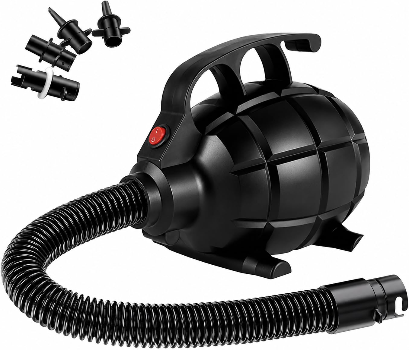 Photo 1 of Electric Airpump for Inflatable Tumble Track Gymnastics Mat, Air Roller Barrel, Swimming Ring, Bed, Pool Toy, Inflatables Raft Boat Electric Pump with 4 Nozzles?AC 110-120V?500W??