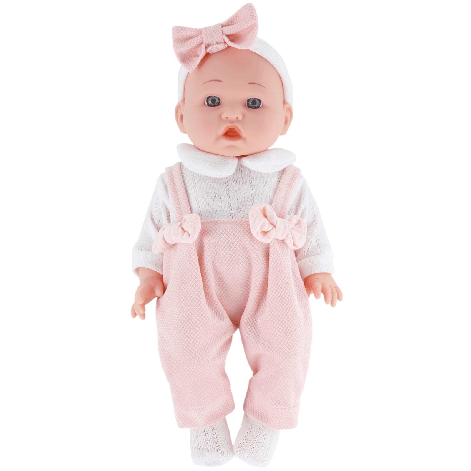 Ropa de muñeca de 12 pulgadas y accesorios para muñecas de 10, 11 y 12 pulgadas, 4 paquetes de ropa de muñeca Reborn con diadema, sombrero, calcetines (no incluye muñeca)