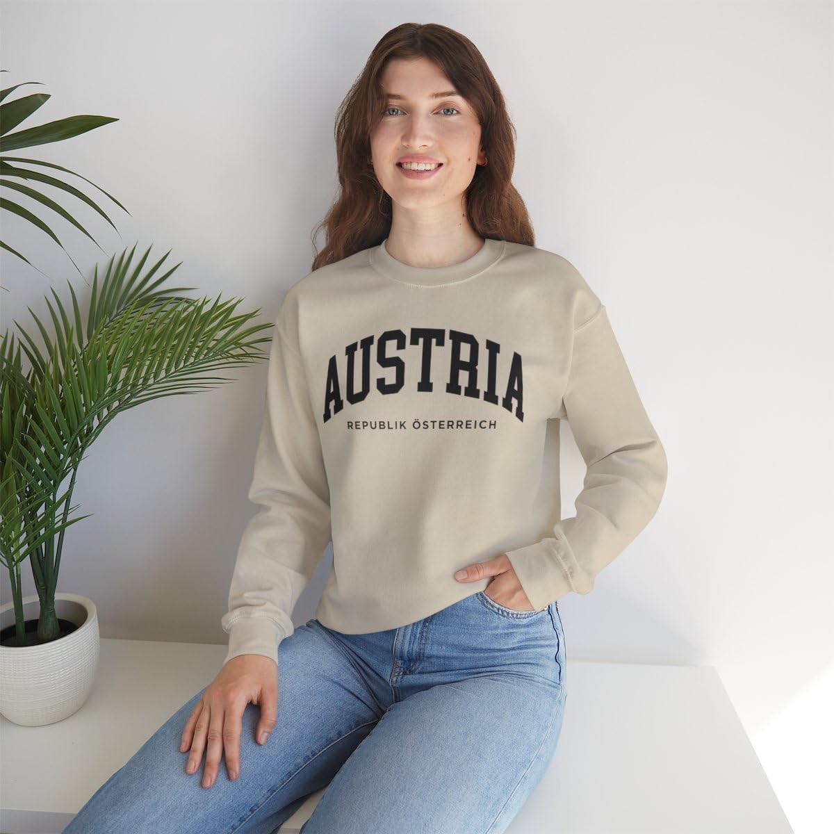 Austria Adult Unisex Crewneck Sweatshirt - Image 2