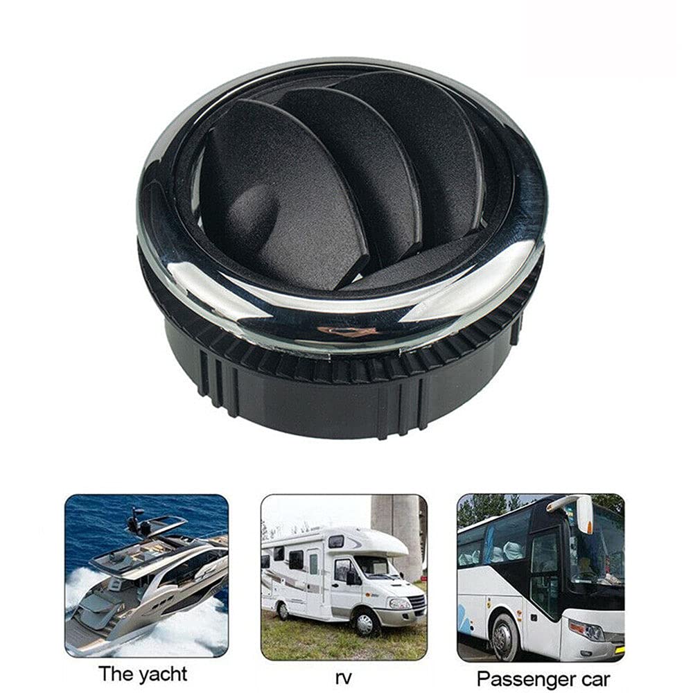 2pc Universale Rotonda Aria di Sfiato Aria Condizionata Ventilatore Soffitto, Auto Vent Dashboard Aria Condizionata Deflettore per Auto RV Bus Caravan Camper