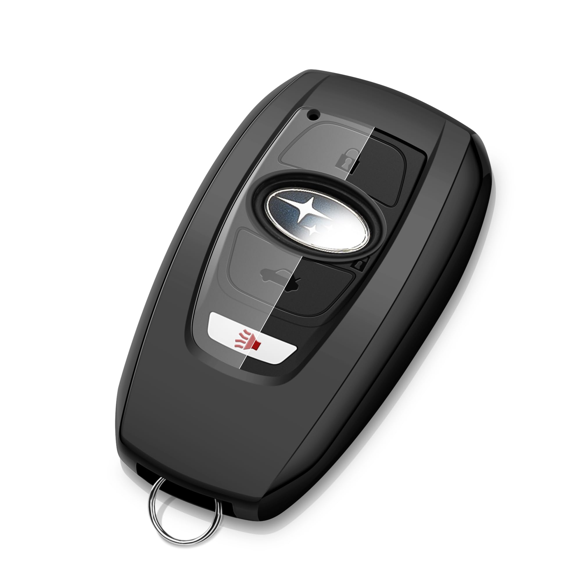 Tengare Subaru Key Fob Cover Car Key Protector Case Holder Ascent BRZ Crosstrek Forester Impreza Legacy Outback Solterra WRX Accessories 2019 2020 2021 2022 2023 2024