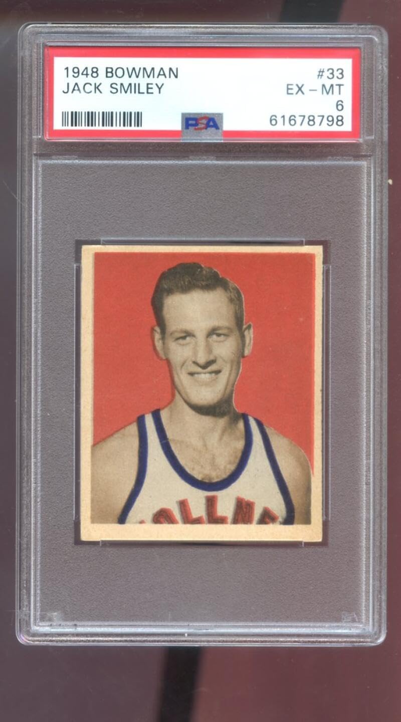 1948 Bowman #33 Jack Smiley ROOKIE RC PSA 6 Graded Basketball Card 48 Fort Wayne Zollner Pistons