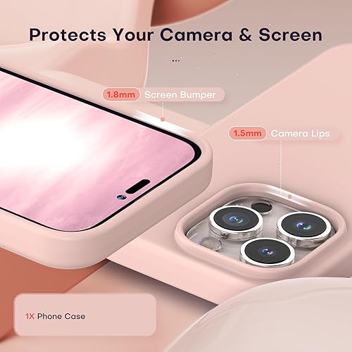 Vista 121 de TOCOL - Funda 5 en 1 para iPhone 11, con 2 protectores de pantalla + 2 protectores de lente de cámara, funda delgada de silicona líquida a prueba