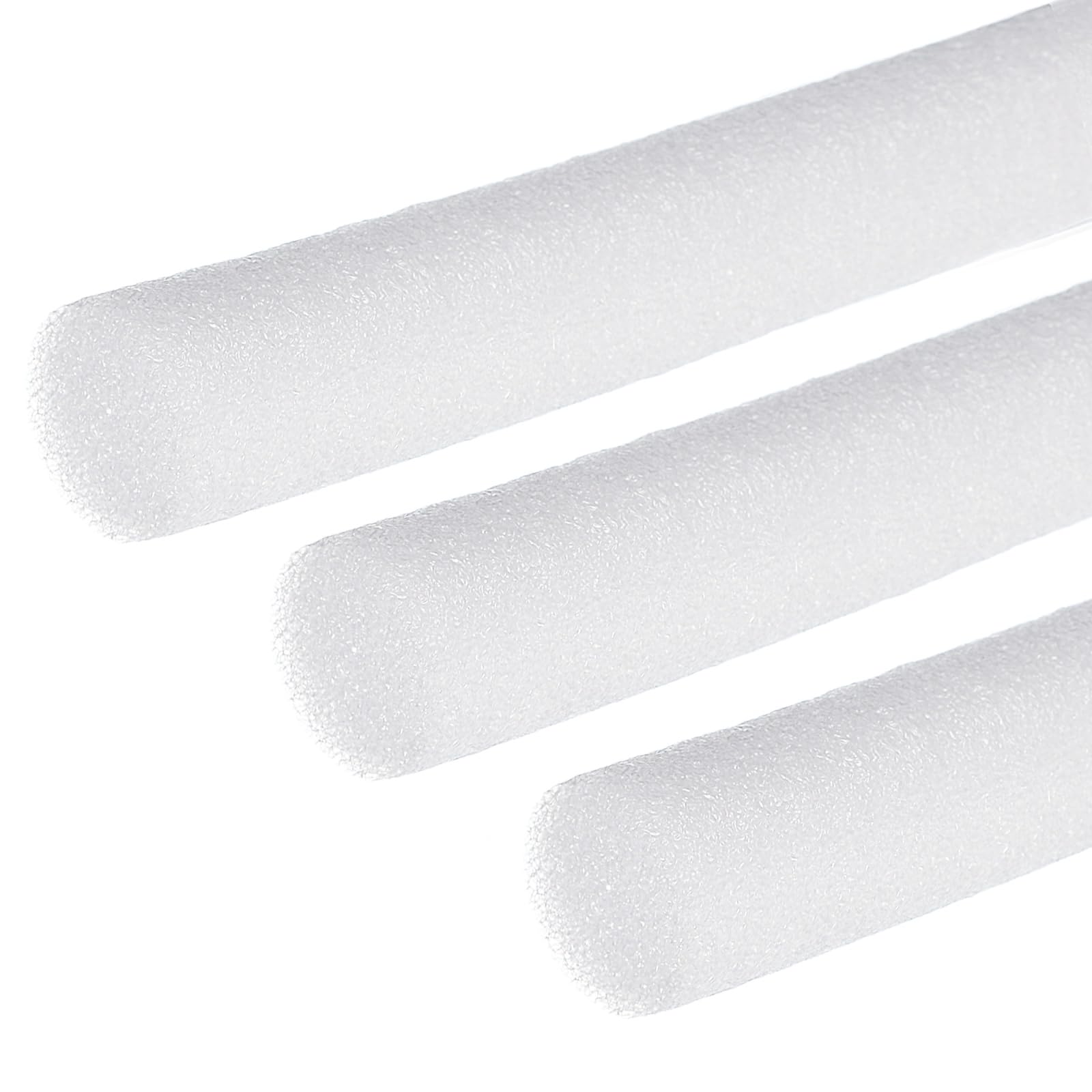 PATIKIL 1-2/5 Inch x 7 Feet Backer Rod for Gaps and Joints 3 Roll Foam Rope Caulk Crack Joint Filler Roll Seal Weather Strip for Home Construction Car White