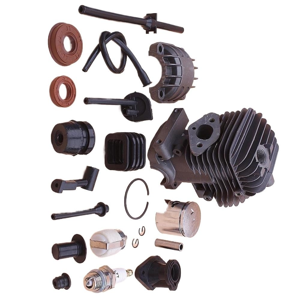 Kit cylindre piston 34mm tronçonneuse 25cc 2500 avec joint et filtre à huile