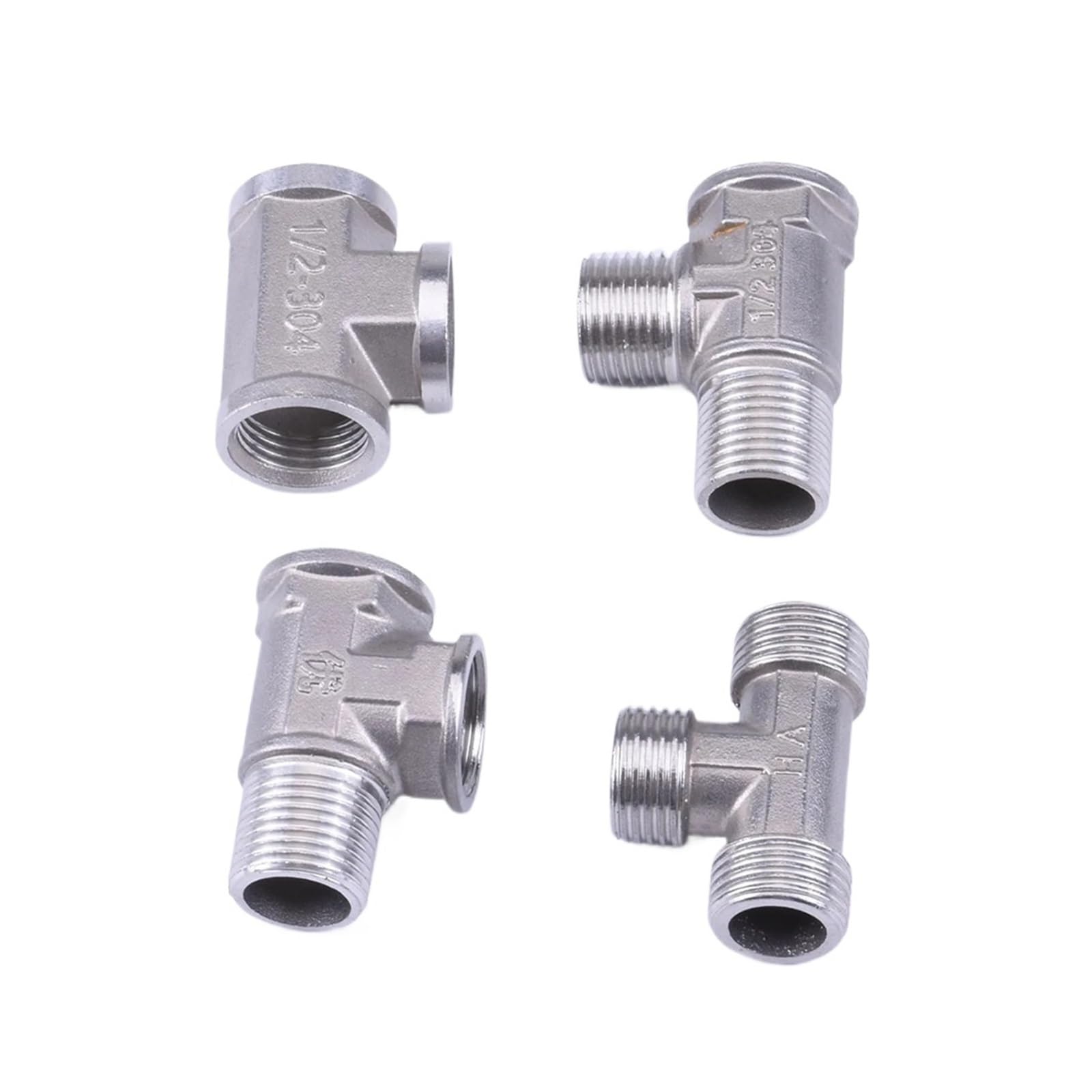 Złączka konwersyjna ze stali nierdzewnej 1/8" 1/4" 3/8" 1/2" z gwintem wewnętrznym na męskim, złączka sześciokątna ze stali nierdzewnej (gwint żeński 1l4 BSPP, gwint męski 1l4 NPT)