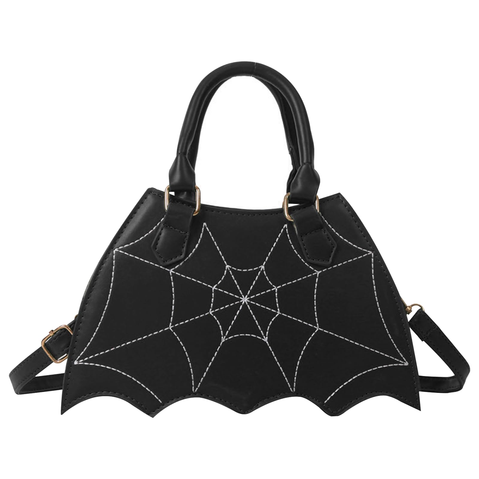 Porte-monnaie En Cuir En Forme De Chauve-souris - Style Gothique Fait Main - Ailes Repliables - Avec Clip Porte-clés - 5