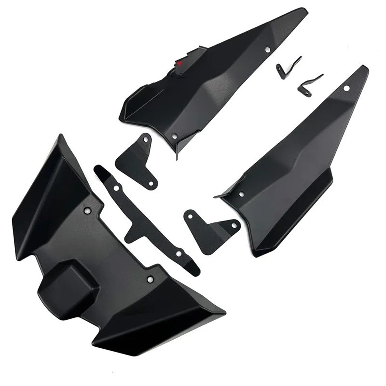 para para Z900 SE 2025 Accesorios De Motocicleta Downforce Alerones Laterales Desnudos Deflector ala Aerodinámico ala Motocicleta(Black Combo)