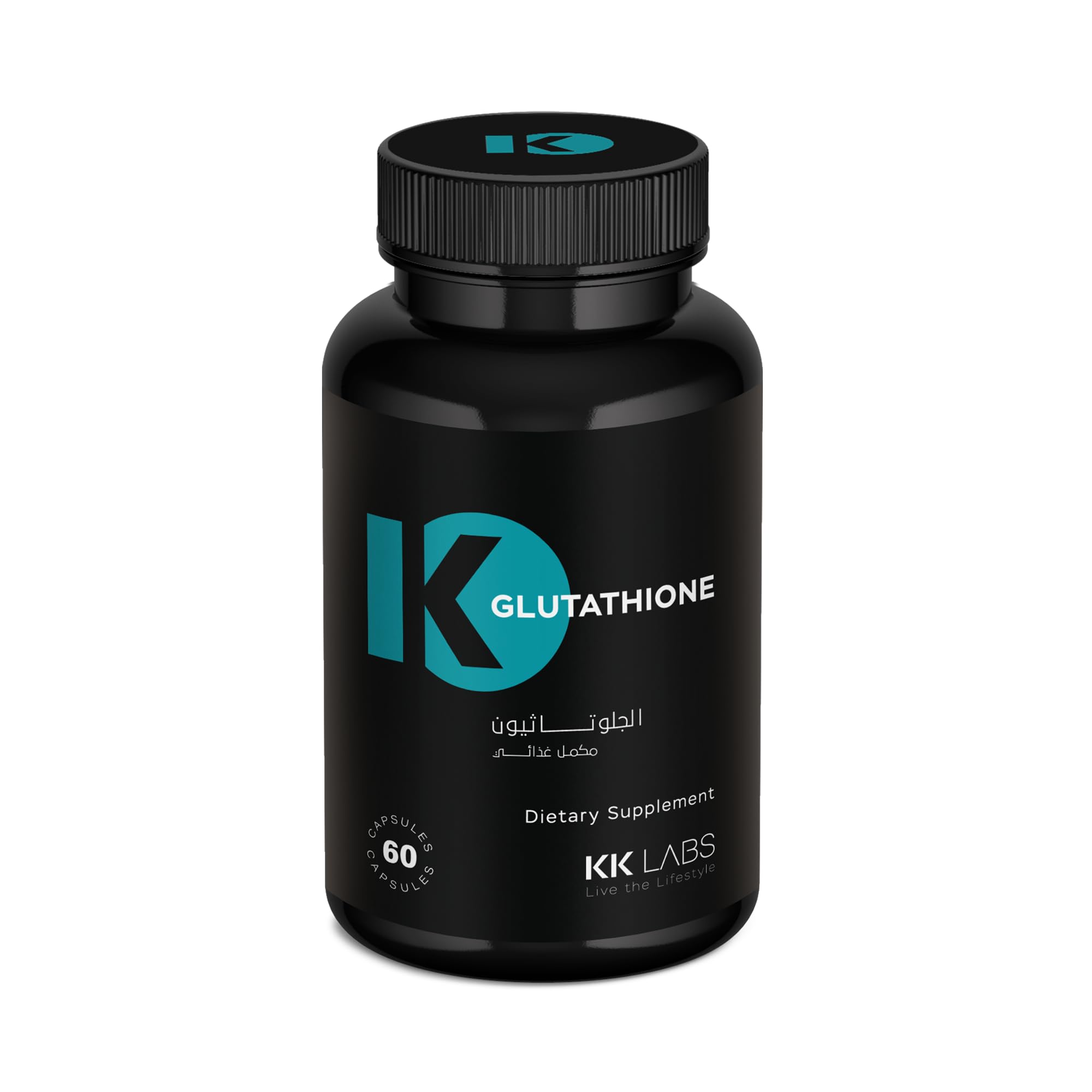 KK Labs Glutathione Complex 60 Capsules - Reduced L-Glutathione 500mg with Alpha Lipoic Acid & Acerola Vitamin C, Antioxidant Beauty Formula for Skin Radiance & Even Tone, Vegetarian, 30-Day Supply