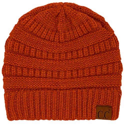 Image of Hatsandscarf CC Exclusives Solid Color Beanie Tail Hat for Adult (MB-20A)