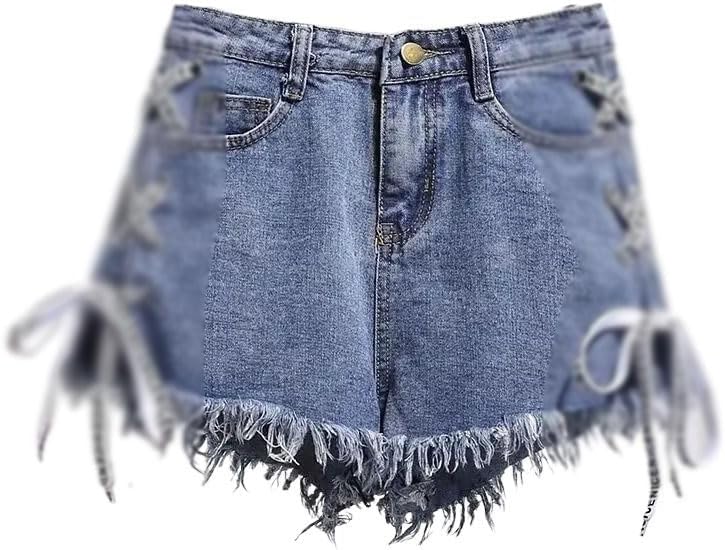 Summer High Waist Short Pants Wide Leg Korean Casual Women's Jean Denim Shorts