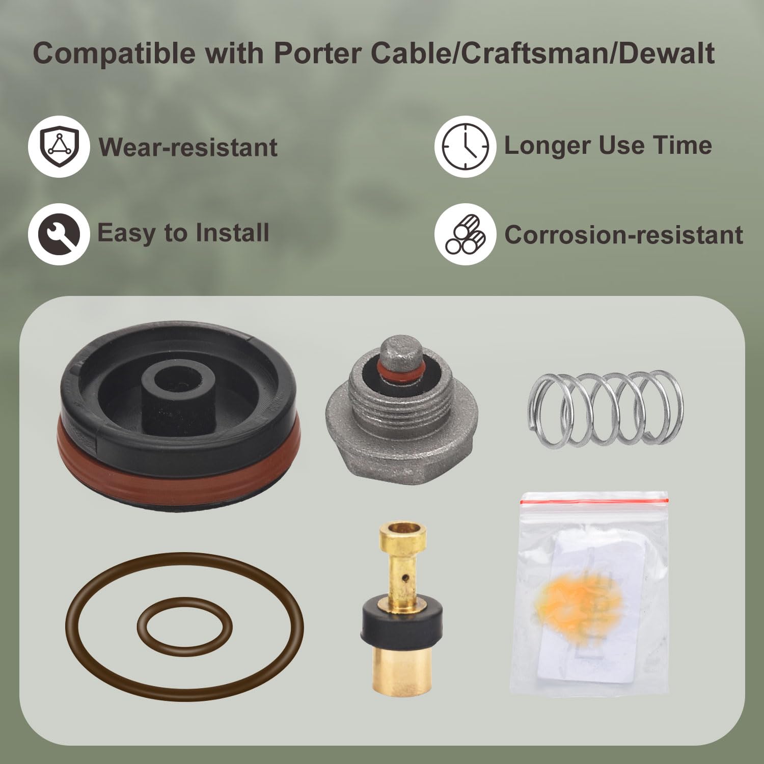 Air Compressor Regulator Repair Kit - Craftsman, Dewalt -5