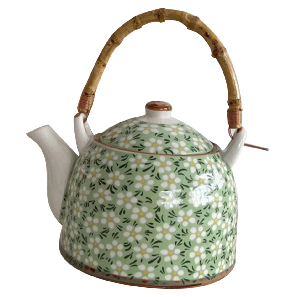 Tetera de cerámica Estilo japonés, Tetera de cerámica(Verde-14x14cm