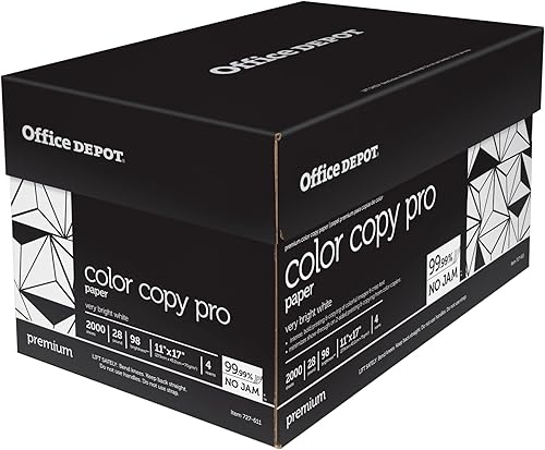 Miniatura 3 de Office Depot Papel de copia a color, 11in. x 17in., 28 Lb, caja de 4 resmas, 727611