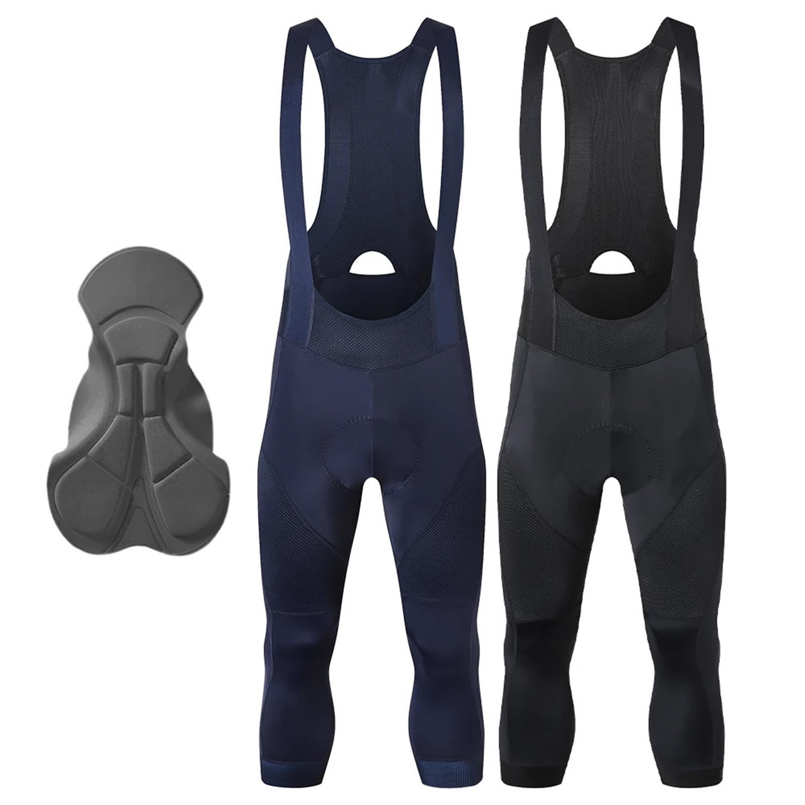 Culotte De Ciclismo con Forro Polar Culotte Corto de Ciclismo Polar 3/4 for Hombre, Acolchado, for 6 Horas Carretera, Profesional
