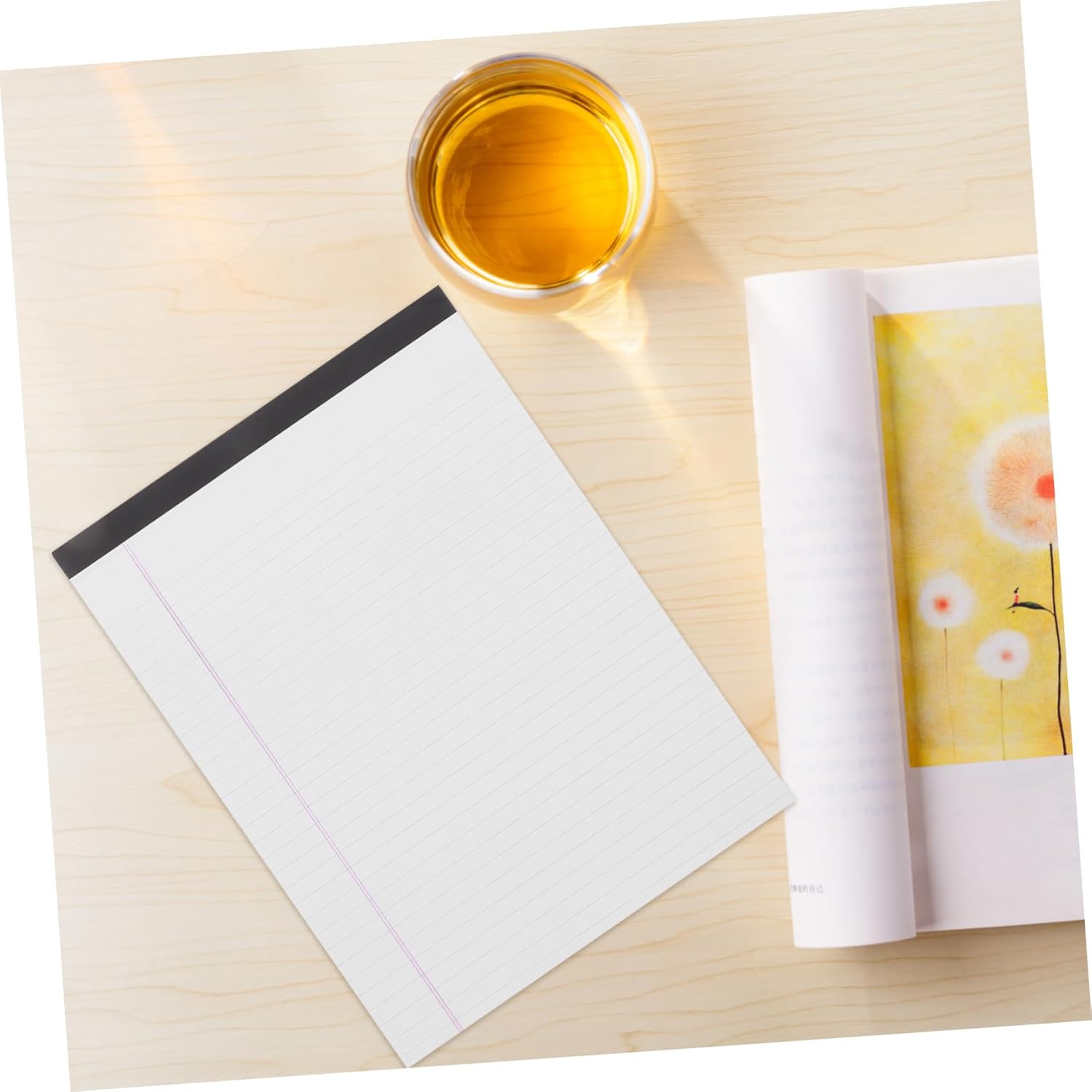 Veemoon 4Pcs Legal Pads Wide Ruled Writing Notepads Single Sided Ink Resistant for School and Office Ample Supply for Note Taking and Drawing Needs 6 61N0K0E2L+L. AC SL1500