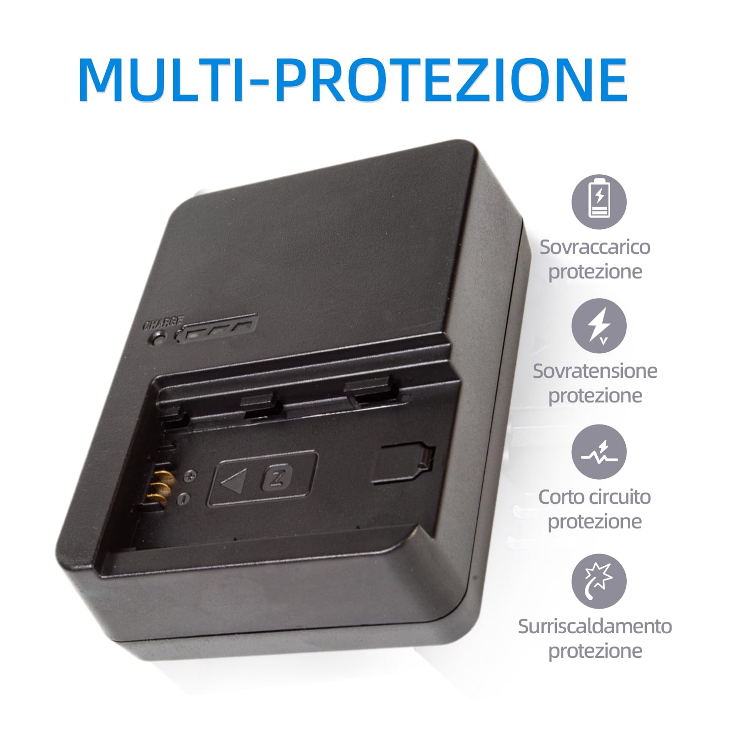 BC-QZ1 Battery Charger NP-FZ100 Compatibile con Sony Z-Series ZV-E1 FX3 FX30 A1 A6600 A6700 A7C A7C II A7CR A7S A7S III A7 III A7R III A7R IV A9 A9 III Digital SLR