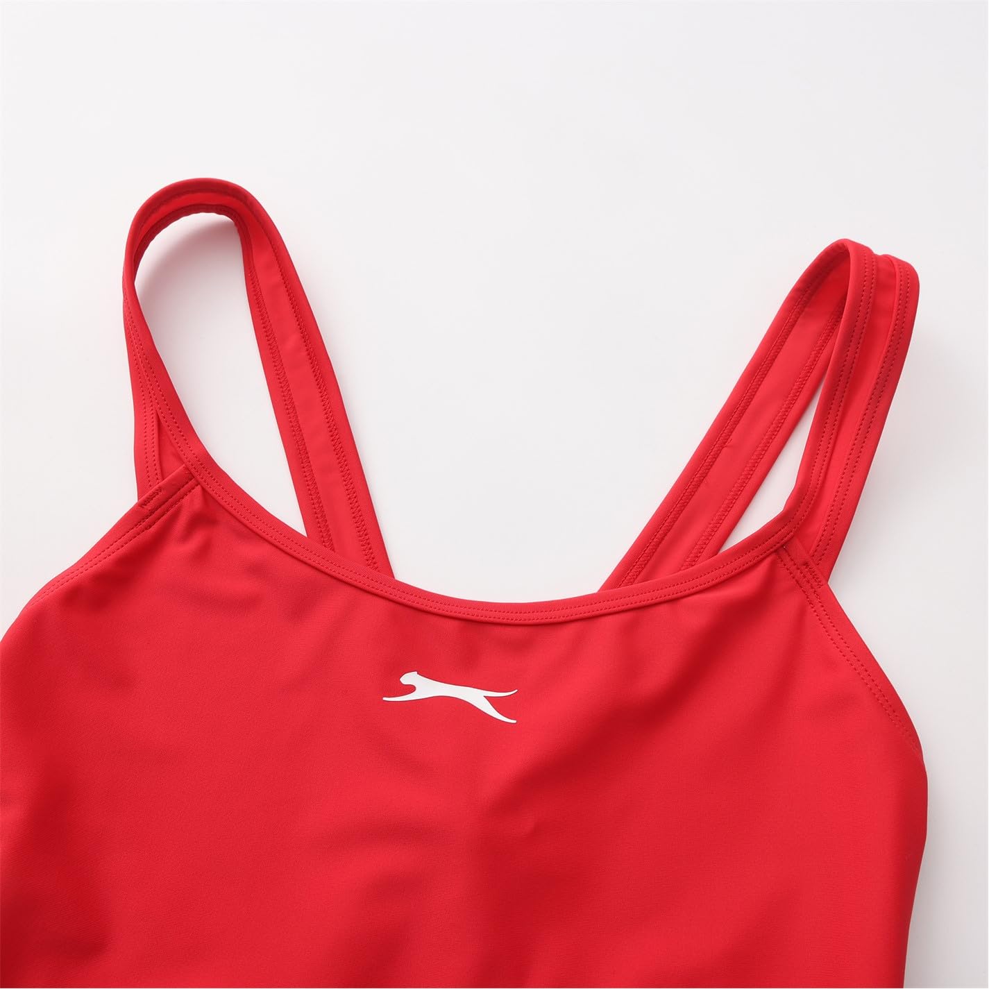 Slazenger Womens X Back Swimsuit - Black / Charcoal / Dark Pink - 36"