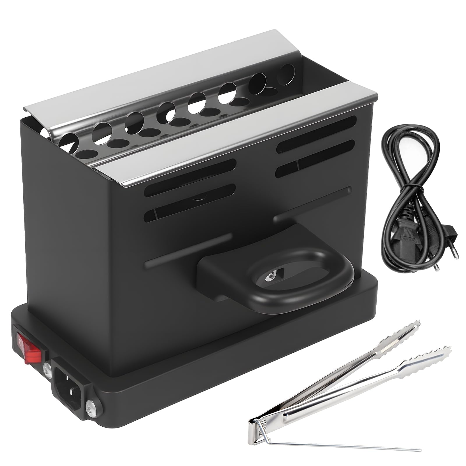 GBKDQQ Elektrischer Kohleanzünder, 800W Kohlegrill Toaster, Kohleanzünder Shisha mit Dreiseitiges-Hitzesystem, Kohlegrill Kohle für Hochzeit, Geburtstage, Feste, Sammlungen