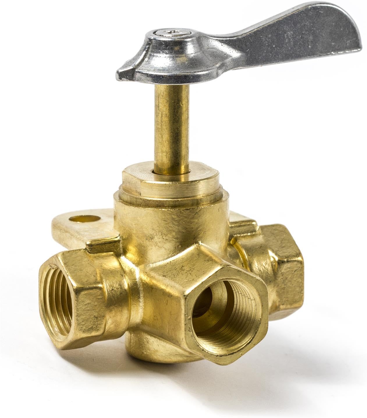 FUEL TANK SELECTOR VALVE 3/8" THREAD 18-1656 3 WAY VALVE OUTBOARD ENGINES BOAT