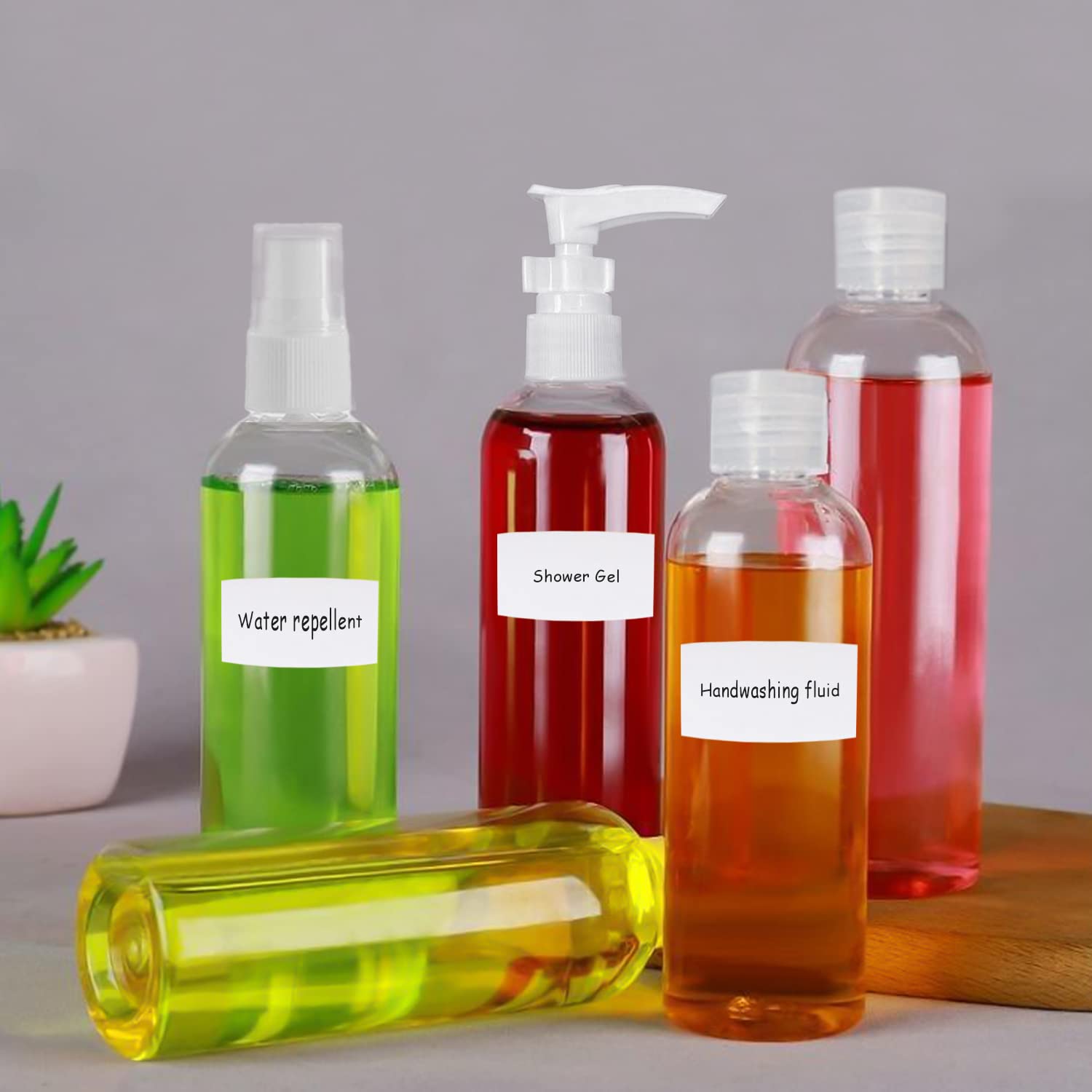 2 buste da viaggio vuote da 90 ml per articoli da toeletta, buste da viaggio per liquidi, buste per shampoo e balsamo da viaggio, a prova di perde  66
