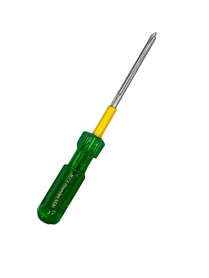 Jon Bhandari Tools Insulated Magnetic Two in One Screwdriver 6 x 100mm Slotted Flat - (minus) & Phillips + (star) (6 x 100mm)