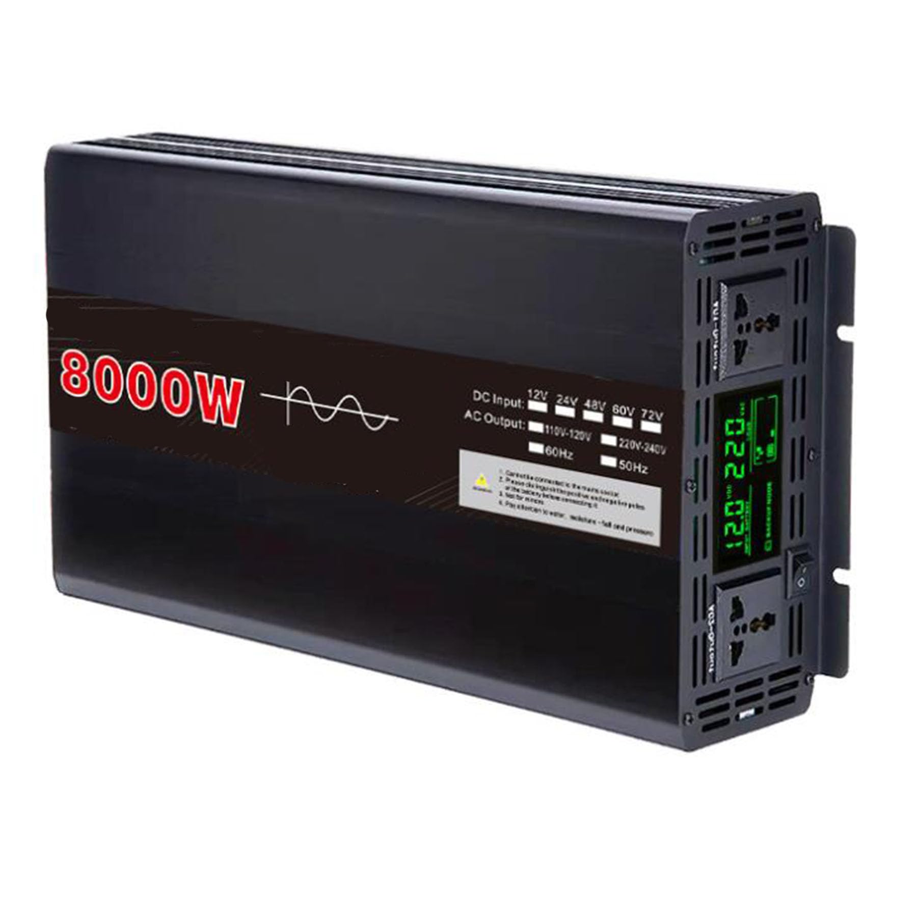 Onduleur haute puissance 8000W convertisseur de tension CC CA pour système solaire de performance
