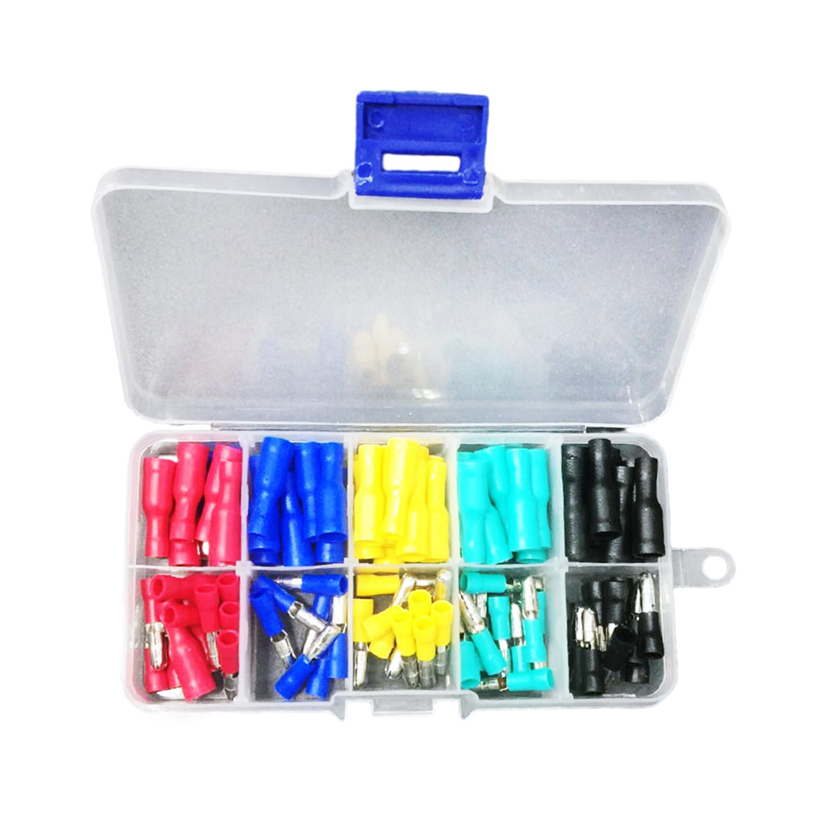 Electrical Connectors with Cold Pressed Insulated Terminals Connectors (100 Piece Set) Pre Insulated Terminal