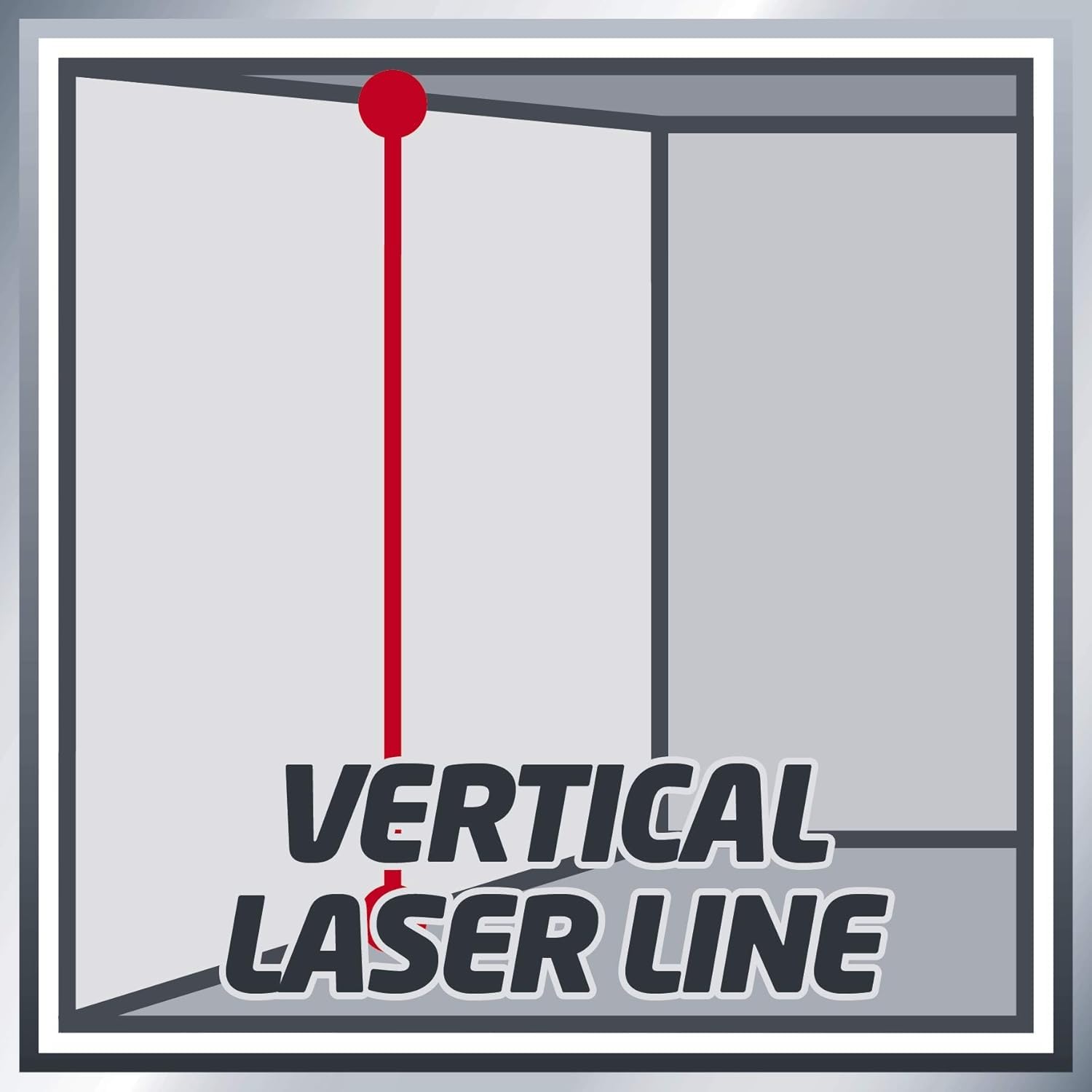 Einhell Niveau laser croix TC-LL 2 (Portée 8 m, Projection facile d'une croix laser, Niveau à bulle digital) Livré avec pince universelle et sacoche de rangement