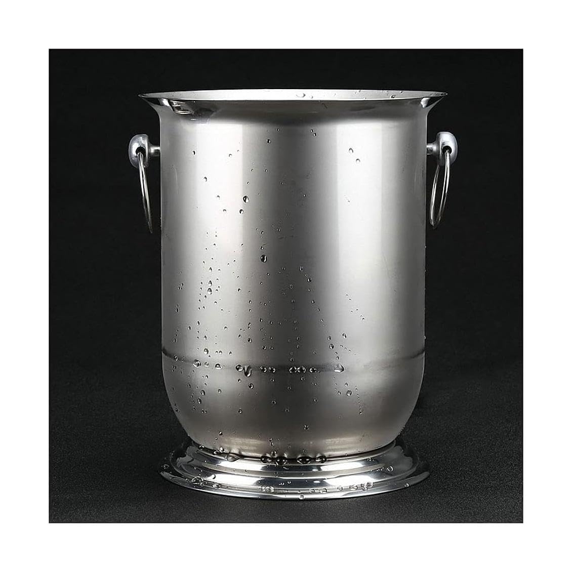 Cubitera Botella Vino Cubo de Hielo de diseño binaural, de Acero Inoxidable, para Bebidas, contenedor de Hielo multifunción para Vino, champán, Cerveza y refrescos