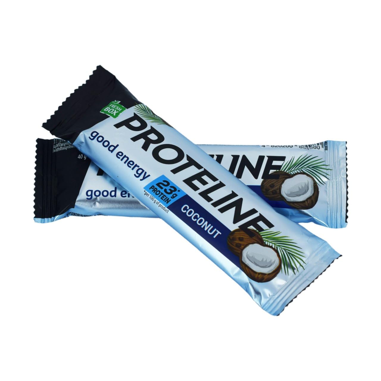 Baton Proteinowy Kokos 24×40 g – Batony Proteinowe 23% Białka – Protein Bar Kokosowy, Fit Przekąska, Batony dla Sportowców – ProteLine