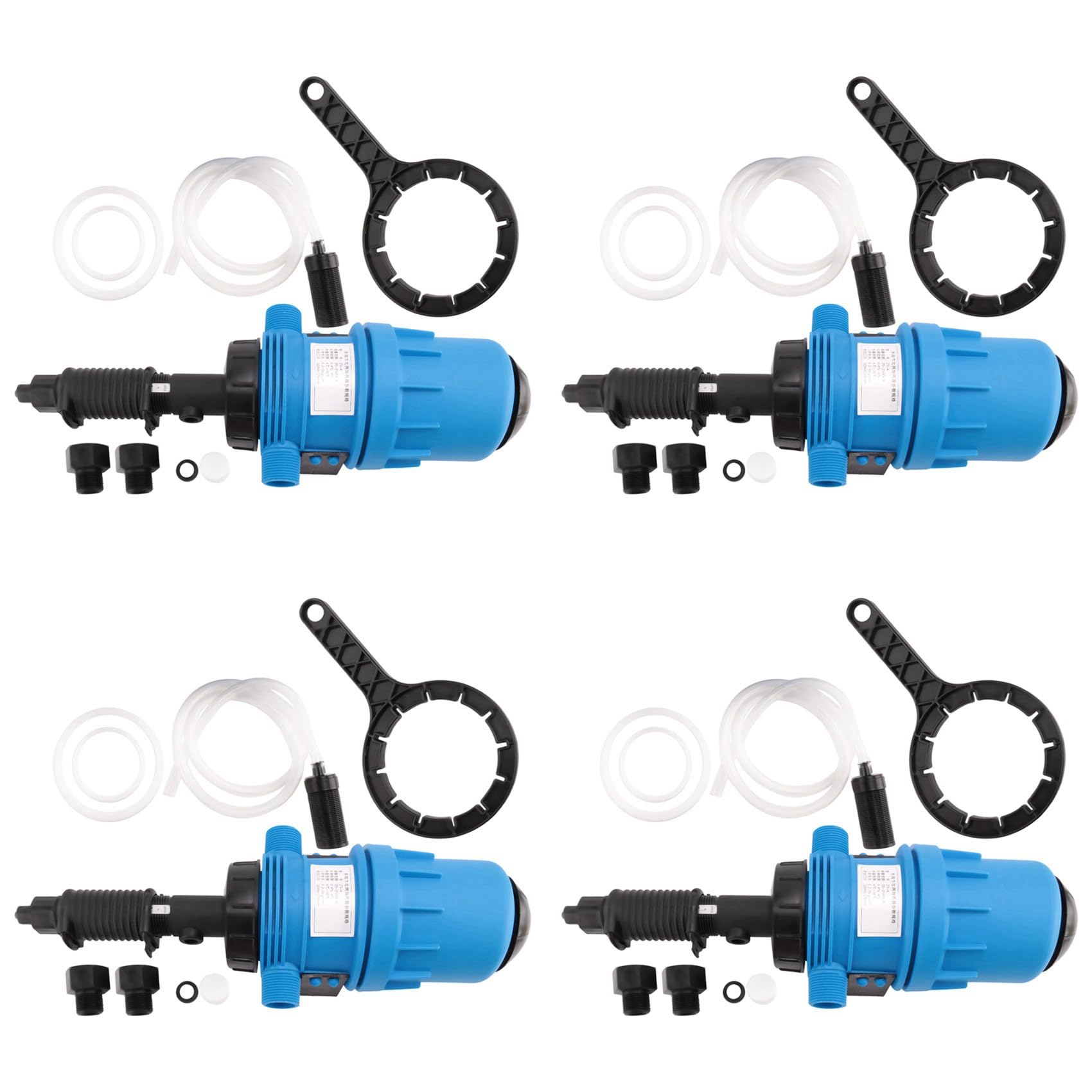 Jnchdghwa Blue 4X Pump Water Powered Dosing Pump Mix Chemical Injector Proportioning Dispenser Liquid Mixer Livestock