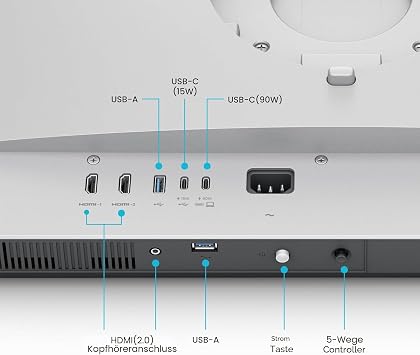 BenQ MA320U 32 Inch 4K 3840 x 2160 Monitor for MacBook Pro / Air Dual USB-C 90W Power Supply Mac Color Match USB Hub Brightness and Volume Control on Mac Adjustable Base P3 Color Space