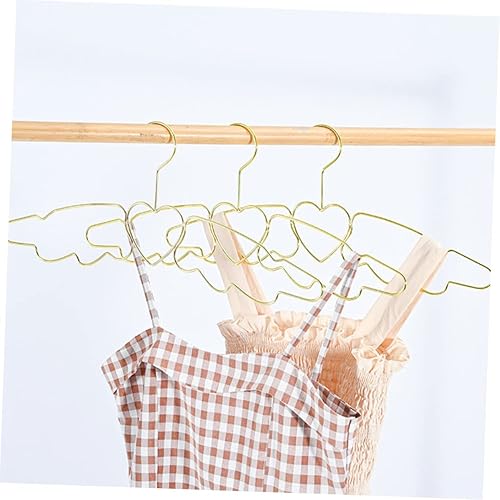 Miniatura 2 de HOMSFOU 20 Pcs Angel Love Hanger Cloth Drying Rack Laundry Drying Rack Shirt Hangers Metal Suit Hangers Clothes Drying Rack Clothing Hangers