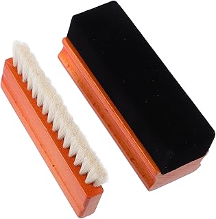STOBOK 2pcs Vinyl Record Cleaning Wood Handle Brush Anti-Static Record Cleaner for Turntable for Daily Maintenance and Deep Cleaning