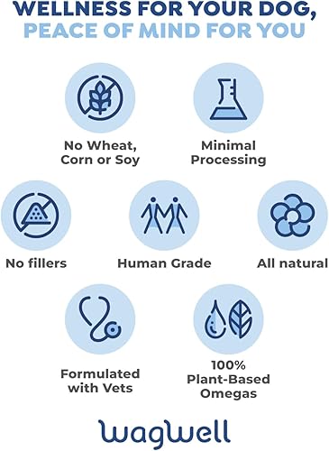 Miniatura 8 de WagWell Ahiflower - Paquete de masticables masticables para perros con aceite omega, alergia y picazón y masticables calmantes, suplemento para