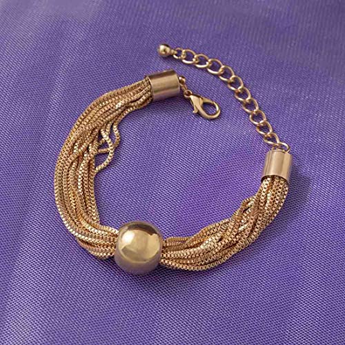 Zu trocken, geometrie raumkugel im central park Dick kette juwelenverzierte halskette und ketten kette armband, schmuck gegen frauen und mädchen (Armbänder-Gold)