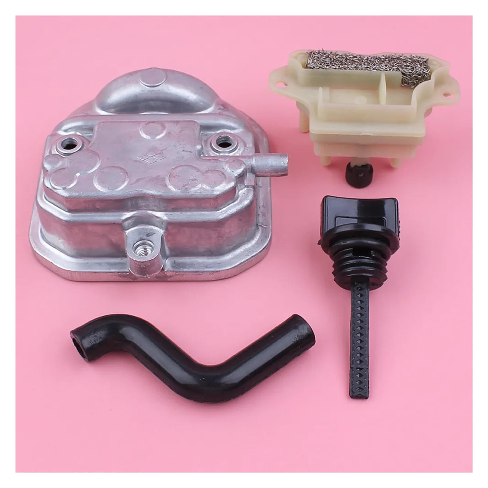 Tapa de Culata, respiradero, Tubo de Aceite, Manguera, Varilla de Nivel, Filtro, Separador, Kit for GX35, GX 35, Motor de cortacésped, Repuesto