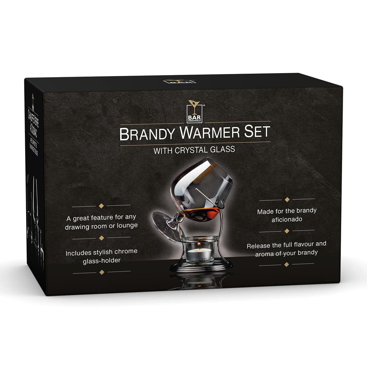 CKB LTD® Set of 2 Verre à Cognac Brandy Brandy et Cognac Plus Chaud Verres à Cognac et à dégustation
