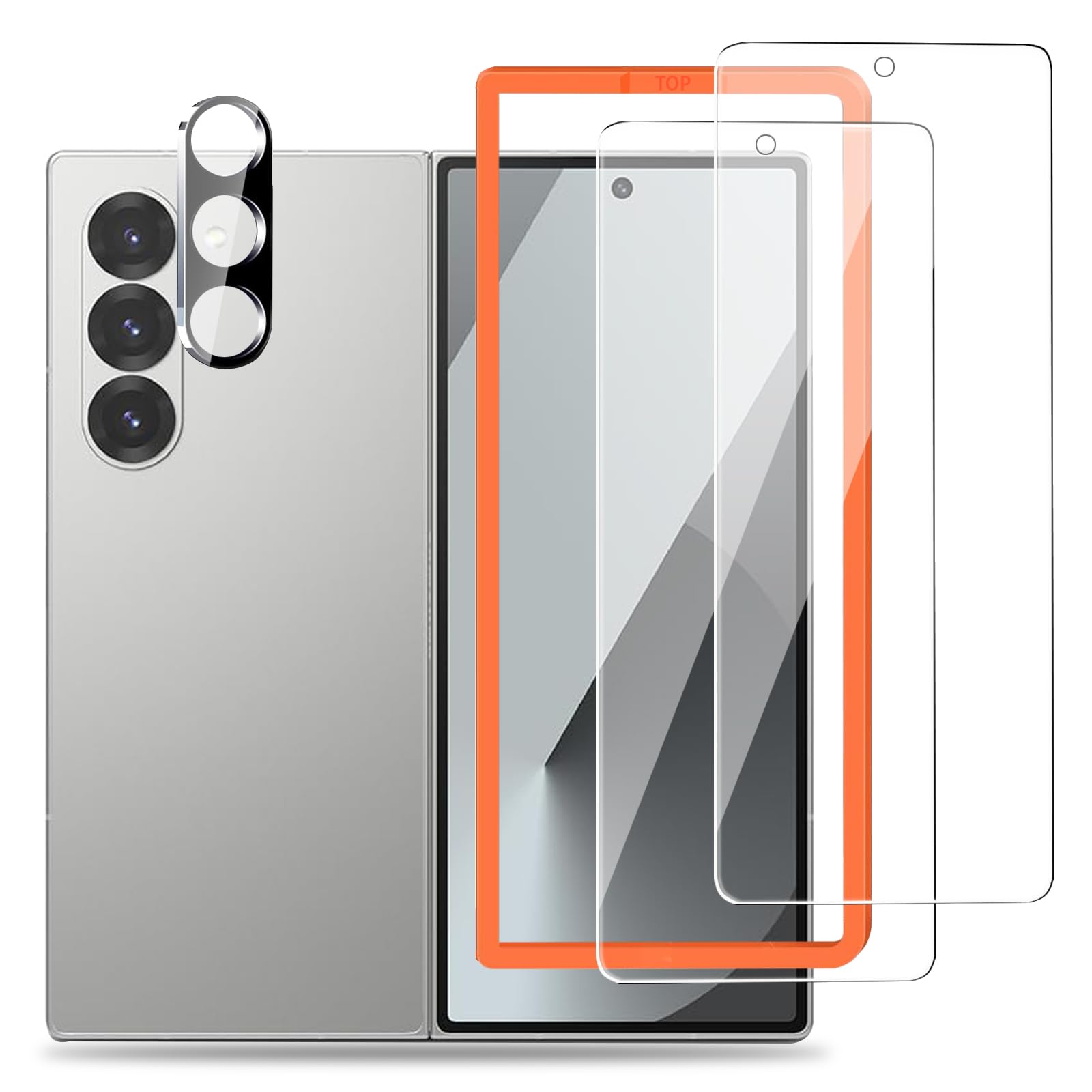 Amazon | iXinQu Galaxy Z Fold 6 用 ガラスフィルム (2枚入)＋ カメラ