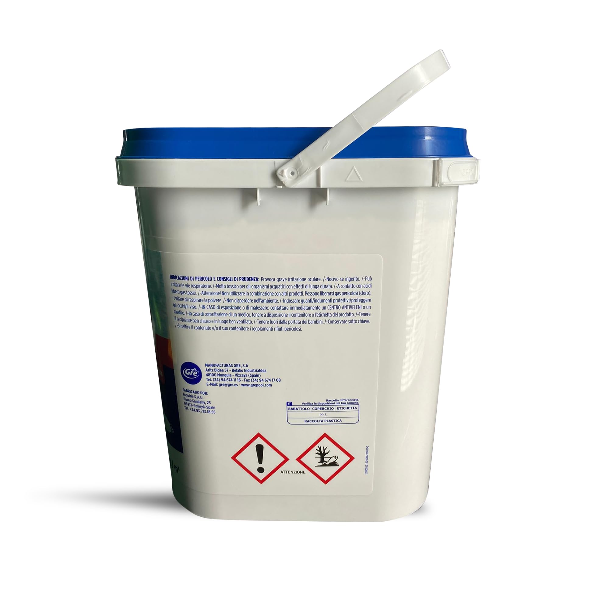 Gre Cloro granulare Forte 5kg per Piscine fuoriterra interrate