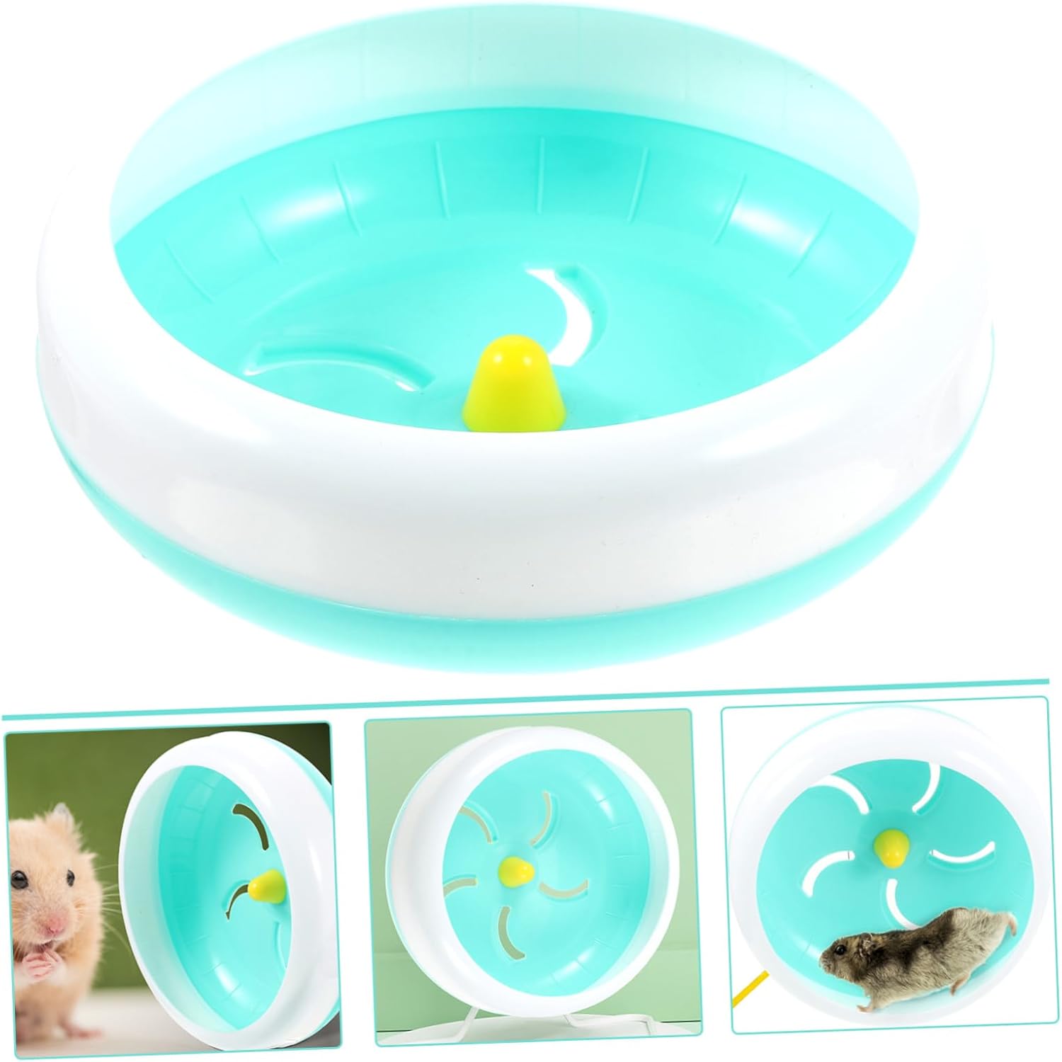 SUPVOX Hamster Running Wheel 7 Inch Plastic Exercise Wheel for Small Pets Silent Rotary Design for Hamsters Mice Gerbils Cage or