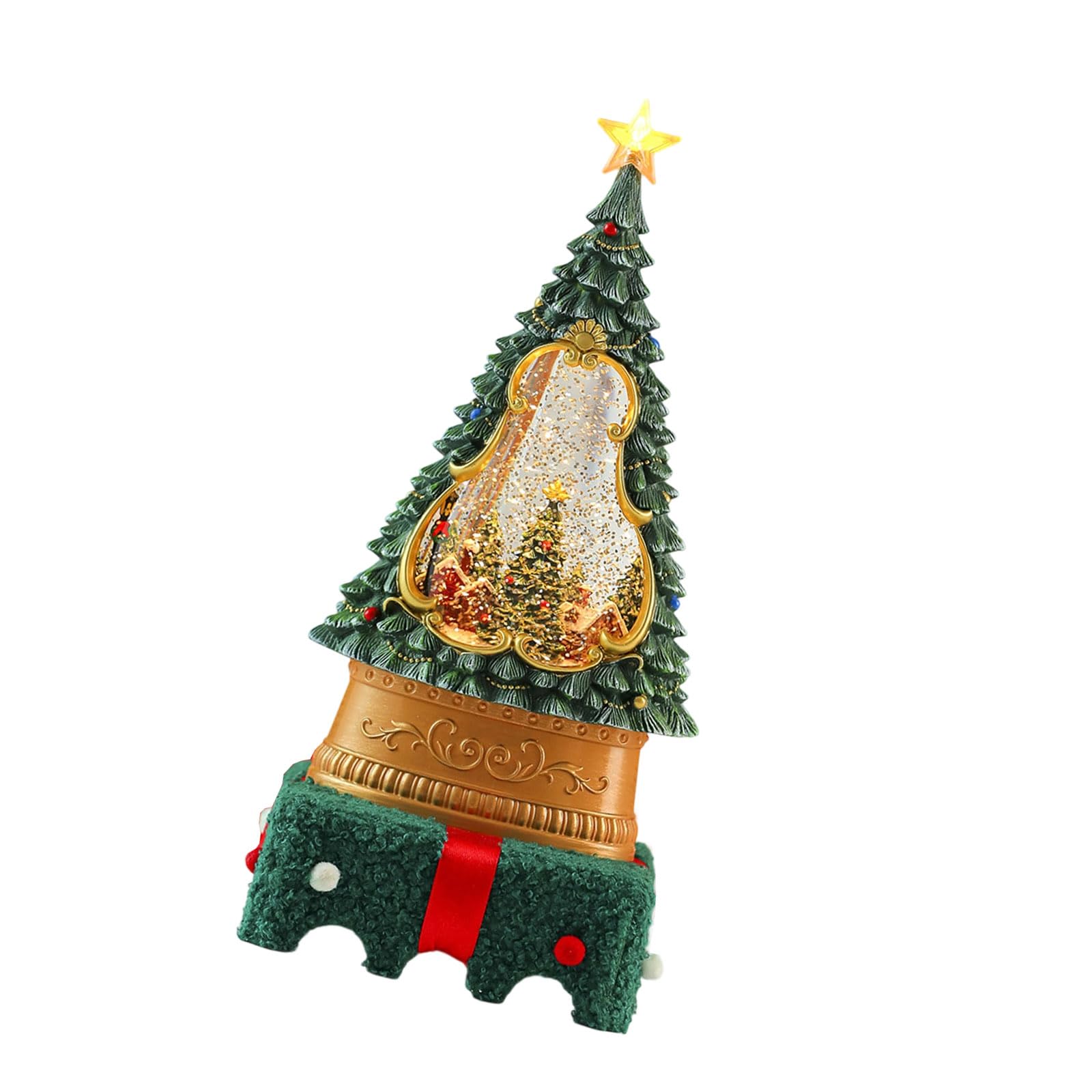 Kalttoy D Globes Light Up Musical Centerpieces With Realistic Snowfalls Motion For Holiday Tabletop Isplay Ornament Ynamic Snowfalls Party Ecoration